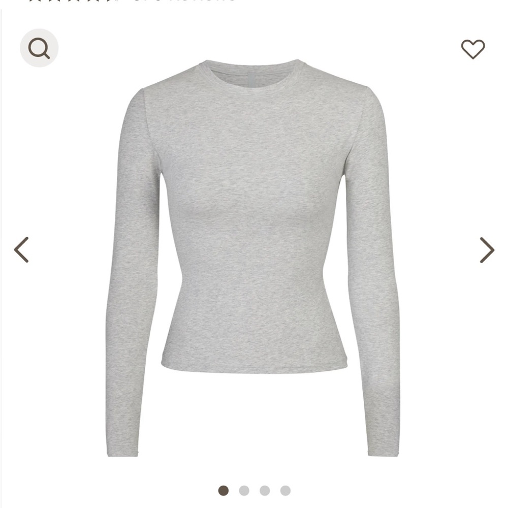 *BRAND NEW* SKIMS long sleeve t shirt cotton jersey